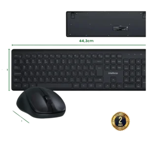 Teclado e mouse sem fio Intelbras CSI 50